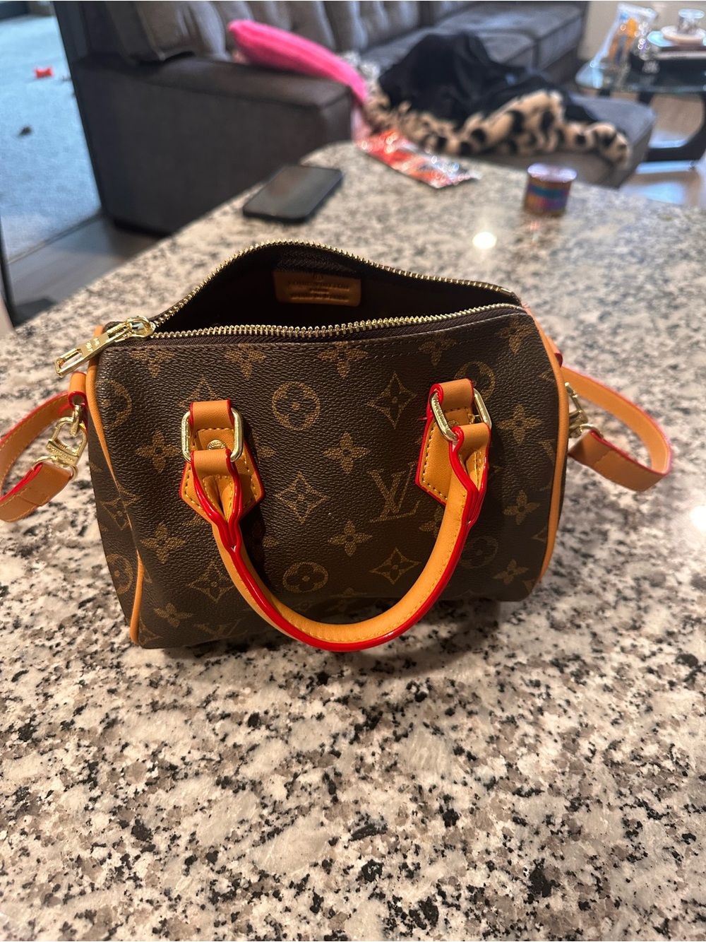 Louis Vuitton Brown Monogram Speedy - Picture 2 of 5
